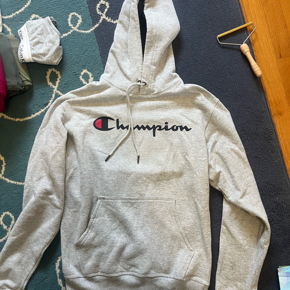 Champion Heather Gray Athletic Hoodie